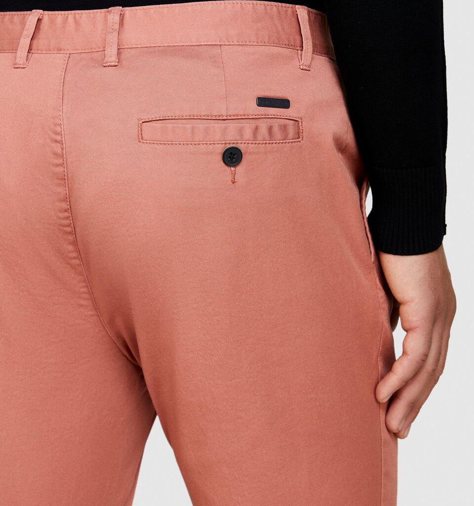Slim fit chinos - men's chino trousers - Nude | Sisley image number 5